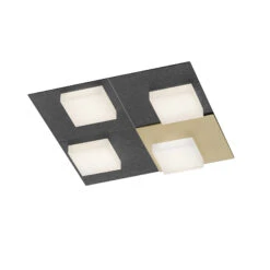 BANKAMP Cube Deckenleuchte 32W 28x28cm, Anthrazit