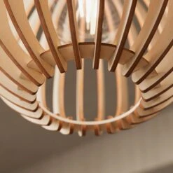 Envostar Clay Pendelleuchte Birkensperrholz 3fl -Lampen Welt 1573344 4