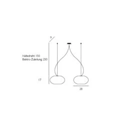 Casablanca Aih - Hängeleuchte 2flg. Weiß Glänzend -Lampen Welt 2000247 5