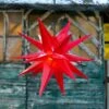 18-zackiger XL-Kunststoff-Stern Für Außen - Rot -Lampen Welt 2506103