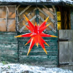 18-zackiger XL-Kunststoff-Stern Für Außen - Bicolo -Lampen Welt 2506105 2