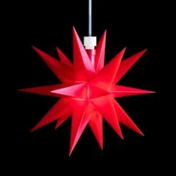 Innendeko - 18-zackiger Stern Ø 12 Cm Rot -Lampen Welt 2506130 2
