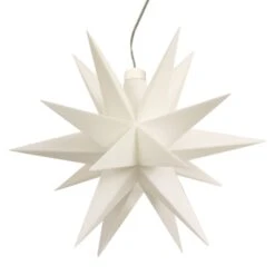 Innendeko - 18-zackiger Stern Ø 12 Cm Weiß -Lampen Welt 2506131 5