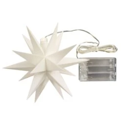 Innendeko - 18-zackiger Stern Ø 12 Cm Weiß -Lampen Welt 2506131 6