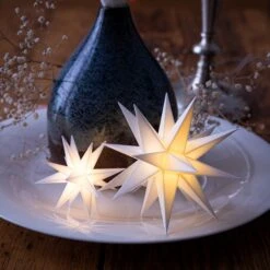 Innendeko - 18-zackiger Stern Ø 12 Cm Weiß -Lampen Welt 2506131 7