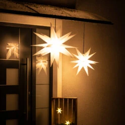 Deko-Stern XXL Außen, 18-Zacker, Ø 80 Cm Weiß -Lampen Welt 2506139 3