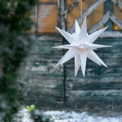 LED-Deko-Stern, 18-Zacker, Ø 25 Cm, Weiß -Lampen Welt 2506145 4