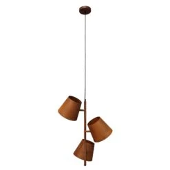 Hängeleuchte Colt, Dreiflammig, Edelrost -Lampen Welt 3006892 3