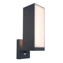 LED-Außenwandleuchte Cuba, Sensor 1-fl. Anthrazit -Lampen Welt 3009030 4