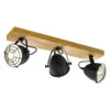 EGLO Deckenstrahler Gatebeck Aus Holz Und Metall, 3-fl. -Lampen Welt 3032302