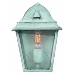 Grüne Außenwandlampe St. James Verdi Aus Messing