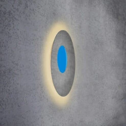 Escale Blade Open LED-Wandlampe RGBW Beton Ø59cm