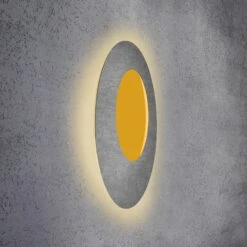 Escale Blade Open LED-Wandlampe RGBW Beton Ø79cm