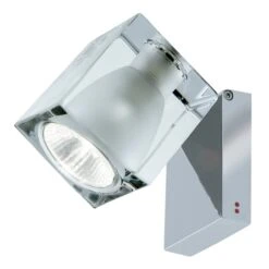Fabbian Cubetto Wandleuchte GU10 Chrom/klar