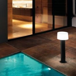 Sockelleuchte Muffin Mit Gerilltem Schirm, 55,9 Cm -Lampen Welt 3505444 2