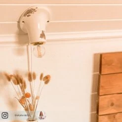 Wandleuchte C115 Im Vintage-Stil Weiß -Lampen Welt 3517183 1