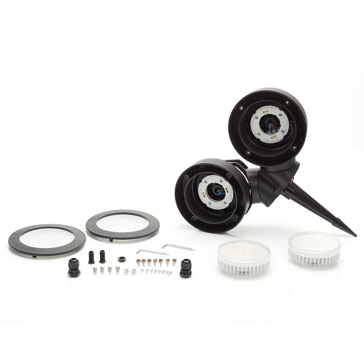 Spießstrahler Tommy Rund Schwarz 2-flammig 10W CCT 8 Spießstrahler Tommy Rund Schwarz 2-flammig 10W CCT – Bild 8