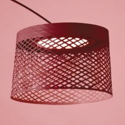 Foscarini Twiggy Grid LED-Bogenleuchte, Karminrot -Lampen Welt 3560129 2