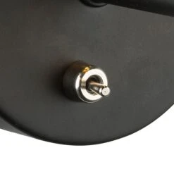 Globo Wandleuchte Tuxon Mit Schwarz-goldenem Schirm 7 Globo Wandleuchte Tuxon Mit Schwarz-goldenem Schirm -Lampen Welt 4015127 3