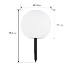 Dekorative LED-Solarlampe Lago In Kugelform -Lampen Welt 4018064 4