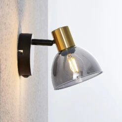 Lindby Aniol Wandleuchte Mit Glasschirm -Lampen Welt 4018376 2