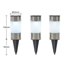 Lindby Jocob LED-Solarleuchte M. Erdspieß, 3er-Set -Lampen Welt 4018388 6