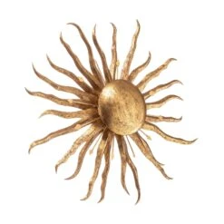 Wandleuchte Sonne Ø 70 Cm Gold -Lampen Welt 4512064 2