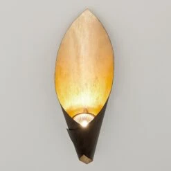 Fiaccola Piccolo - Wandleuchte In Schwarz-Braun -Lampen Welt 4512498 2