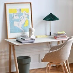 HAY Matin 380 LED-Tischleuchte Plissee, Grün -Lampen Welt 4553013 2