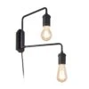 Ideal Lux Triumph Wandleuchte Zweiflammig, Schwarz -Lampen Welt 5001847