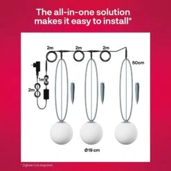 Innr Smart Outdoor Globe Colour LED-Kugel, 3er-Set 11 Innr Smart Outdoor Globe Colour LED-Kugel, 3er-Set -Lampen Welt 5037104 4