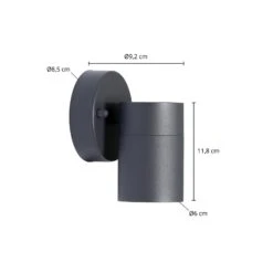 Prios Tulimar Außenwandlampe, Einflammig 11 Prios Tulimar Außenwandlampe, Einflammig -Lampen Welt 5044001 3