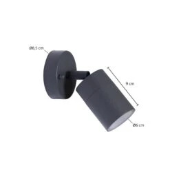 Prios Tulimar Außenwandstrahler, Beweglich -Lampen Welt 5044003 3