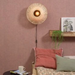 GOOD & MOJO Kalimantan Wand, Natur/schwarz, Ø 44cm 11 GOOD & MOJO Kalimantan Wand, Natur/schwarz, Ø 44cm -Lampen Welt 5046057 2