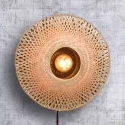 GOOD & MOJO Kalimantan Wand, Natur/schwarz, Ø 44cm