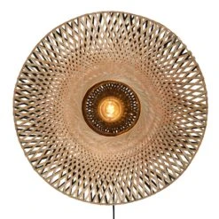 GOOD & MOJO Kalimantan Wand, Natur/schwarz, Ø 44cm 15 GOOD & MOJO Kalimantan Wand, Natur/schwarz, Ø 44cm -Lampen Welt 5046057 6