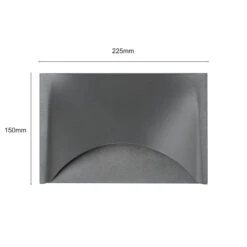 Lucande Gianovia LED-Außenwandleuchte, Aluminium -Lampen Welt 5257019 5