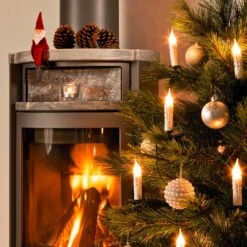 20-flg. Lichterkette Mit Weißer Wachsoptik 14,8m -Lampen Welt 5524172 2