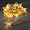 16-flammige LED-Lichterkette Mit Goldenen Sternen 7 16-flammige LED-Lichterkette Mit Goldenen Sternen -Lampen Welt 5524415