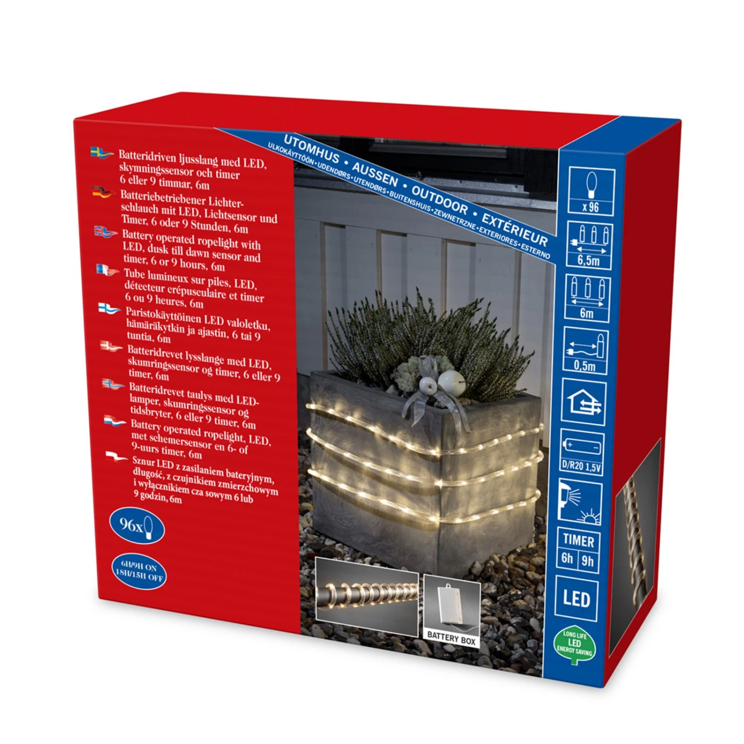 LED-Lichtschlauch 6m Außen Sensor 96 Flg. Ww Batt 3 LED-Lichtschlauch 6m Außen Sensor 96 Flg. Ww Batt – Bild 3