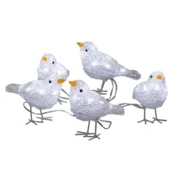 Niedliche Außen-Deko LED Vogelquintett -Lampen Welt 5524547 6