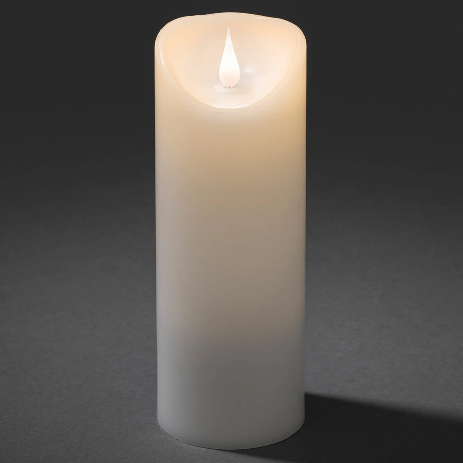 Mit 3D-Flamme Ausgestattet - LED-Kerze Echtwachs 2 Mit 3D-Flamme Ausgestattet - LED-Kerze Echtwachs – Bild 2