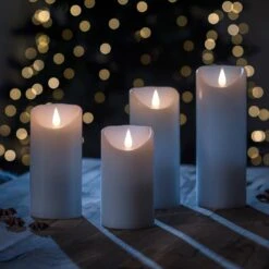 Mit 3D-Flamme Ausgestattet - LED-Kerze Echtwachs 11 Mit 3D-Flamme Ausgestattet - LED-Kerze Echtwachs -Lampen Welt 5524779 4