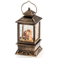 Festliche Deko-Laterne Weihnachtsmann Und Kinder -Lampen Welt 5524780 2