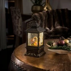 Festliche Deko-Laterne Weihnachtsmann Und Kinder -Lampen Welt 5524780 3