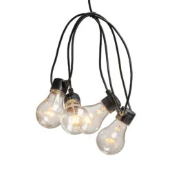 LED-Lichterkette Glühfadenoptik Bernstein 5-flg. -Lampen Welt 5524805 5