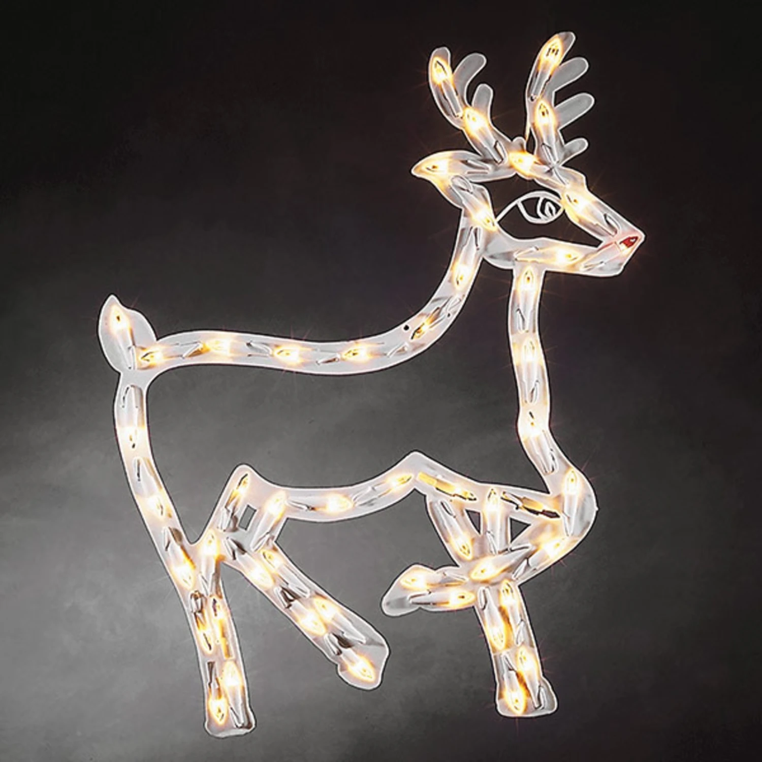 Rentier-Fenstersilhouette F. Innen M. LED 50fl 2 Rentier-Fenstersilhouette F. Innen M. LED 50fl – Bild 2