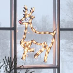 Rentier-Fenstersilhouette F. Innen M. LED 50fl 6 Rentier-Fenstersilhouette F. Innen M. LED 50fl -Lampen Welt 5524843 2