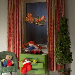 Rentier Mit Weihnachtsmann - LED-Fensterbild -Lampen Welt 5524846 2