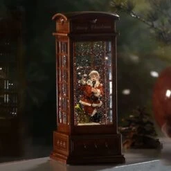 LED-Dekoleuchte Telefonzelle M. Weihnachtsmann -Lampen Welt 5524861 2